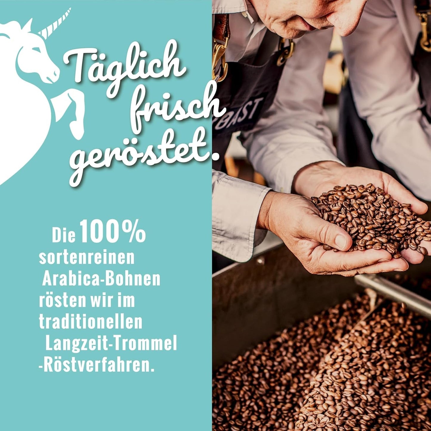 Blank Roast - EINZIG - 1kg - Kaffeebohnen kafeinfrei - 100% Arabica aus Peru - schonend & umweltfreundlich entkoffeiniert - säurearm mit voller Crema - ideal für jede Zubereitungsart