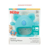Nuby – Silikon-Zahnhandschuh, BPA-frei, Blue Koala, ab 3 Monaten