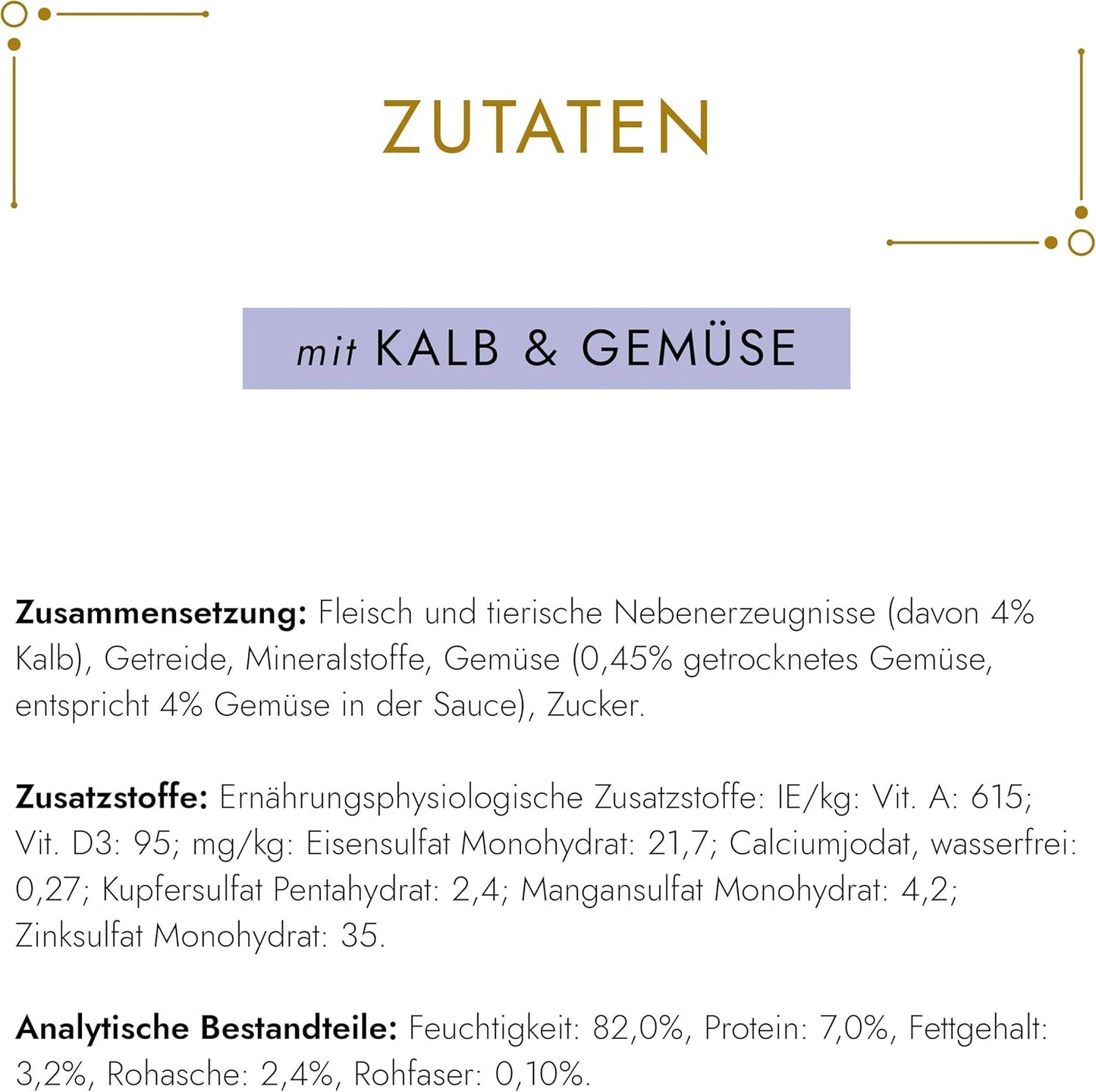 Gourmet Gold Tender Morsels in Gemüsesauce, Kalbfleisch und Gemüse, Nassfutter für Katzen, 12er-Pack (12 x 85 g)