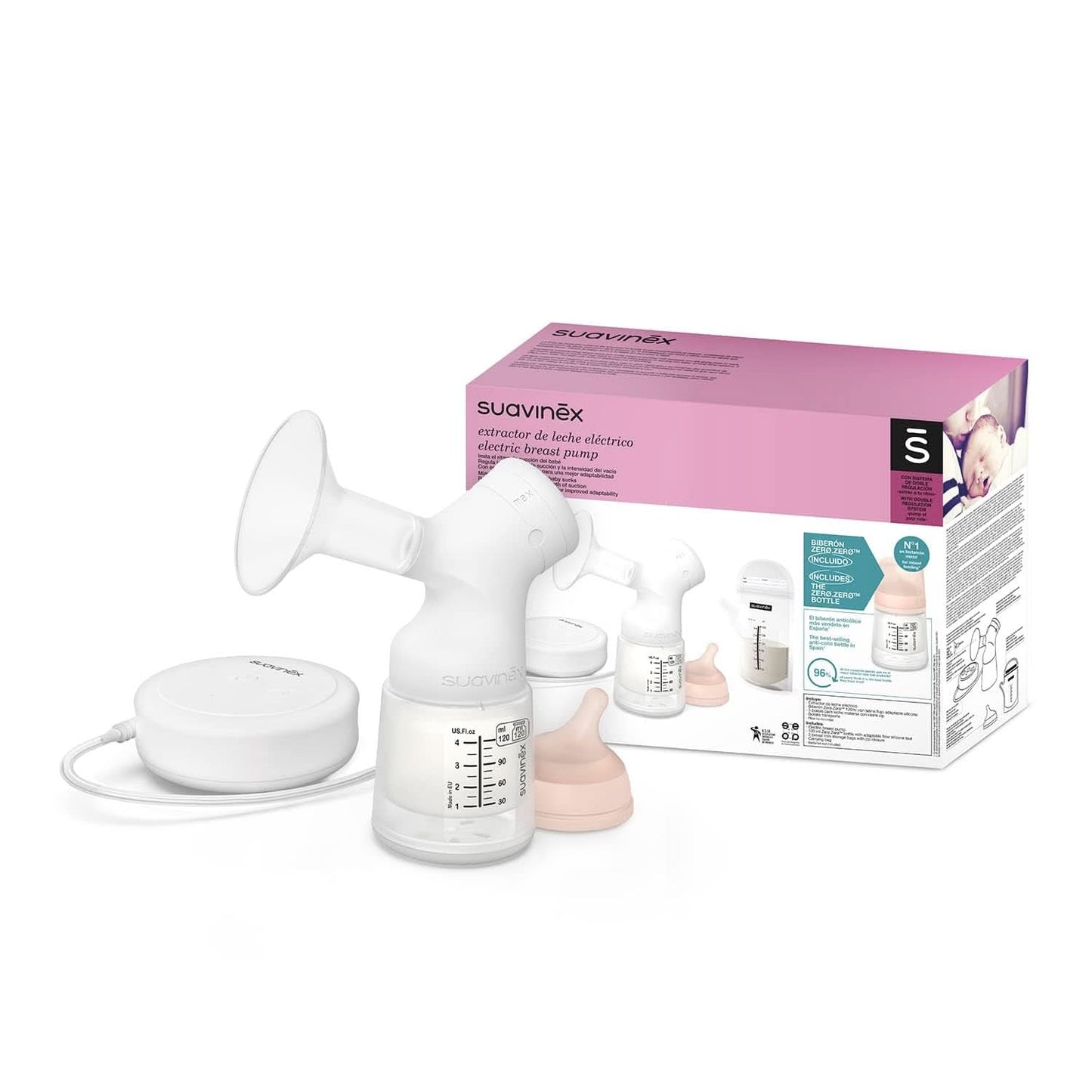 Elektrische Milchpumpe Suavinex Link Zubehör Essen und Stillen Bebe Naty Shop