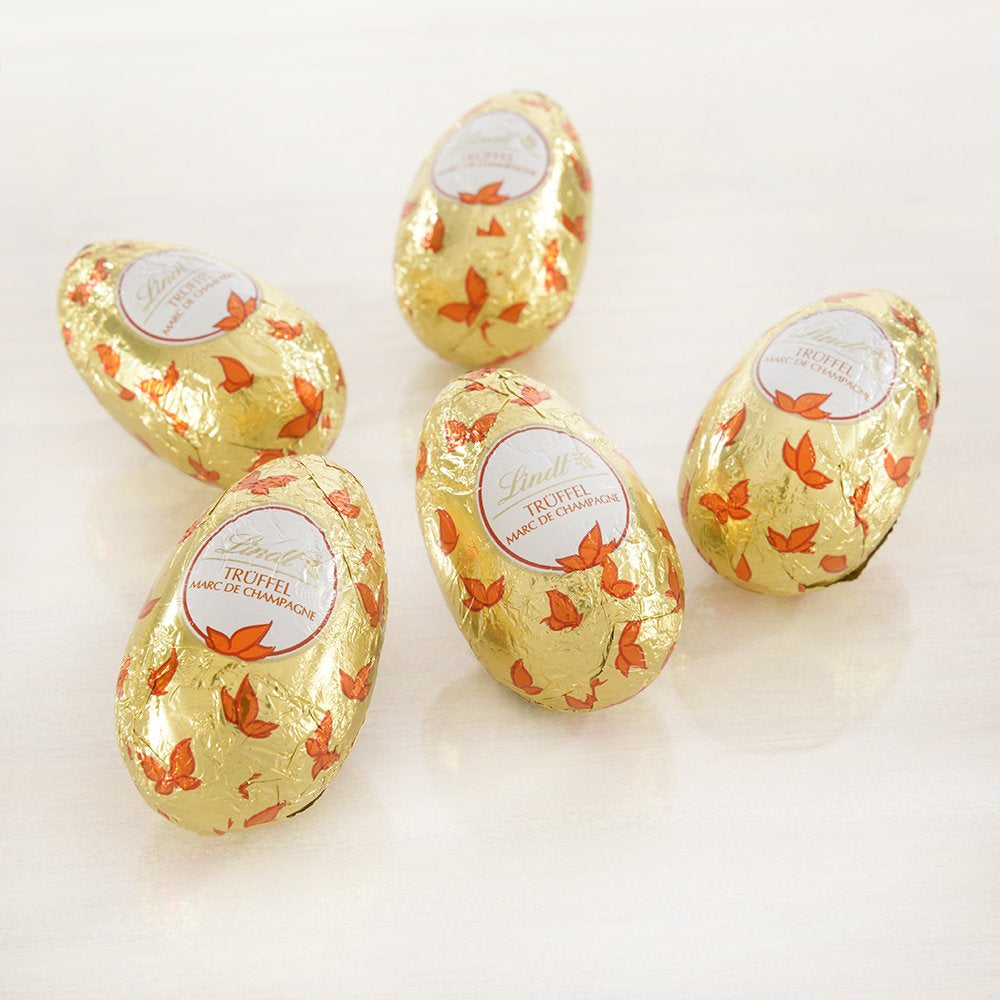 Spezielle Schokoladenmischung | 2 x 180g | Vollmilcheier in fünf Sorten mit und ohne Alkohol (Eier Marc de Champagne und Schokoladentrüffel | 3 x 90 g)