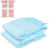 CutiePlusU Windeln für Erwachsene, trockene Oberfläche, maximale Saugfähigkeit über Nacht, Einweg-Inkontinenzwindel – Blau, 2er-Pack (Mittel 71–96 cm)