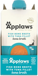 Applaws 100 % natürliches Nassfutter für Katzen – Fischgrätensuppe mit Thunfisch, 12 Filterbeutel x 85 g