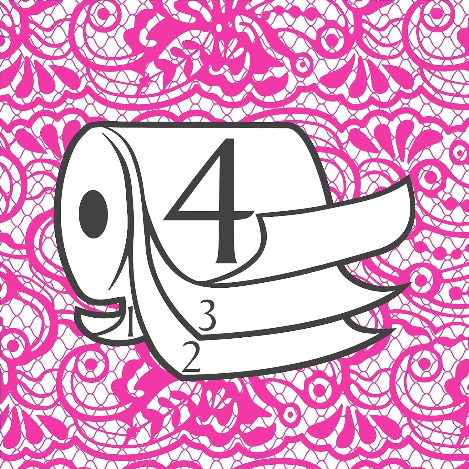 Toilettenpapier Renova 4 Schichten weiß dekoriert duftend – 12 Rollen Rolle Blanco Decorado Perfumado