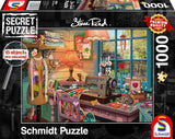 Schmidt Spiele 59654 Geheimrätsel, Im Nähzimmer, Puzzle 1000 Teile Puzzle Naty Shop Standardtitel