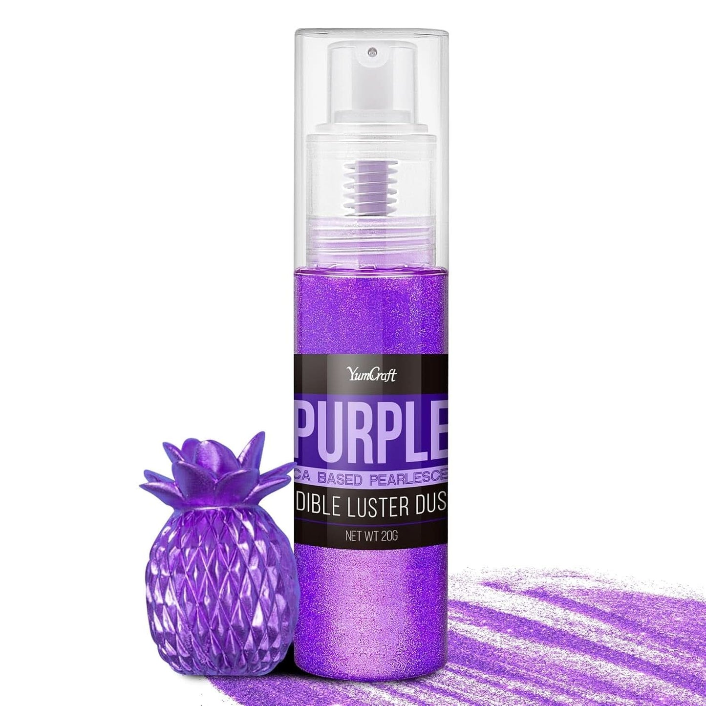 Essbares Glitzerspray, 20 Gramm Naty Shop Violett