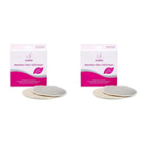 ELANEE Stilleinlagen, silber, antibakteriell und waschbar – Weiches und erfrischendes Essen und Stillzubehör Bebe Naty Shop 2 Stück (2er Pack)