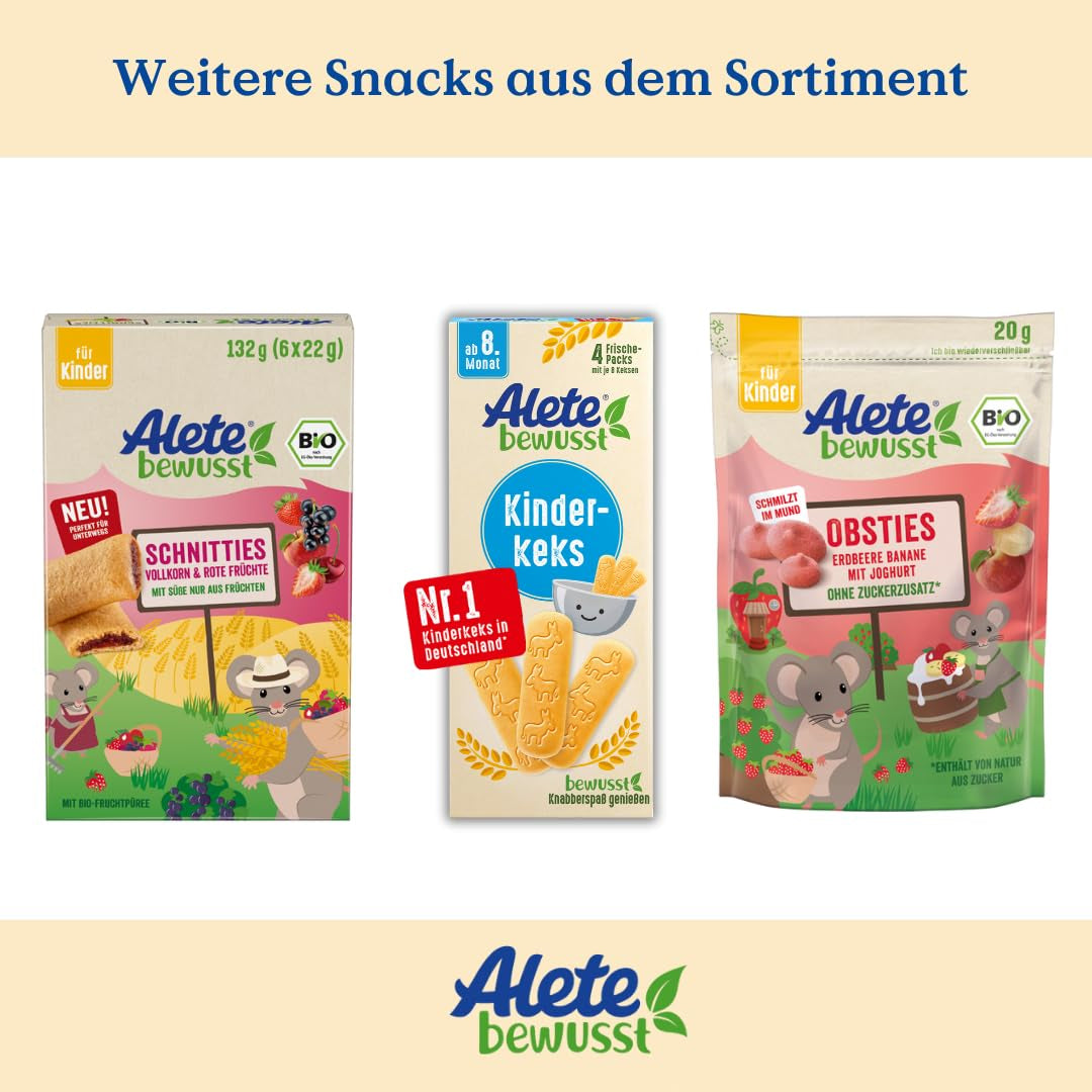 Alete Bio-Vollkorn-Apfelscheiben 8 x 132 g