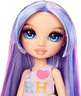 Rainbow High My Fashion Style Puppe – Lila – 28 cm Lila Modepuppe mit attraktivem Outfit und stylischer Tasche, zum Spielen, Posieren, Sammeln, für Kinder von 4–12 Jahren