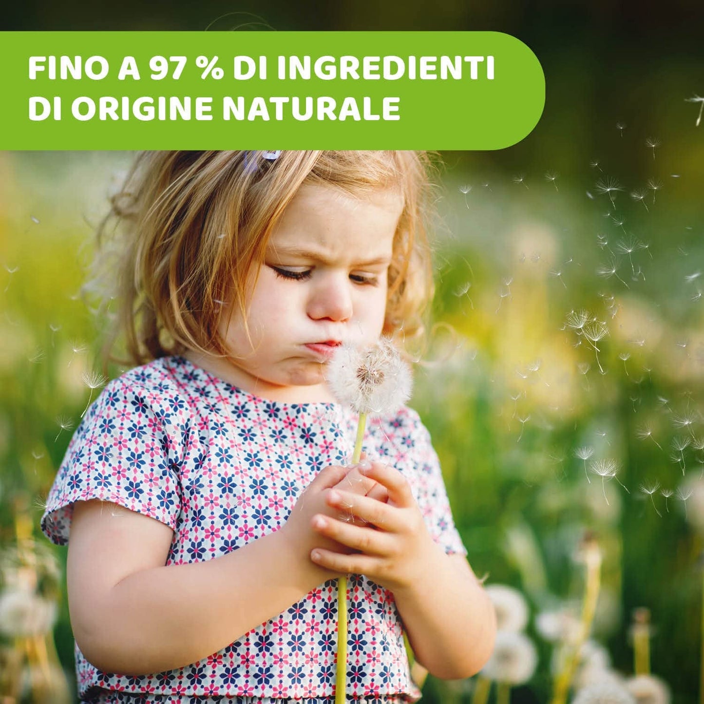 Chicco NaturalZ schützende Feuchttücher, 20 Stück. Natürlicher Sommerschutz mit Zitronengras und Eukalyptus, Tages- und Nachtschutz.