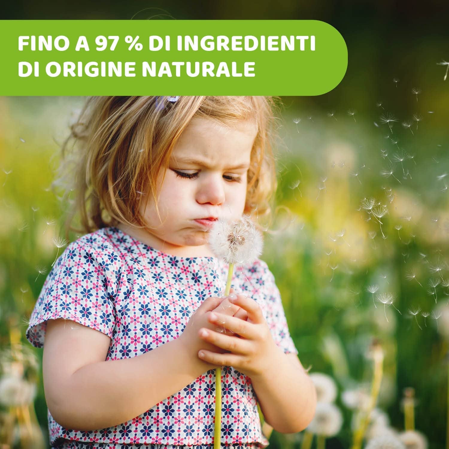Chicco NaturalZ schützende Feuchttücher, 20 Stück. Natürlicher Sommerschutz mit Zitronengras und Eukalyptus, Tages- und Nachtschutz.