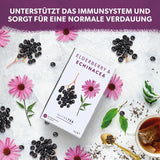 Nutra Tea Holunder & Echinacea, Immunitäts- und Erkältungstee, Tee zur Immununterstützung, Erkältungsbekämpfung, 20 wiederverwendbare Teebeutel, natürlicher Kräutertee