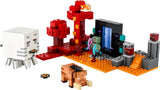 LEGO Minecraft Ambush at the Nether Portal Nether-Spielspielzeug für Kinder mit Kampfszenen und legendären Figuren, einschließlich Ghast-Geschenk für Gamer-Jungen und -Mädchen ab 8 Jahren 21255 Bausets Besuchen Sie den LEGO-Store