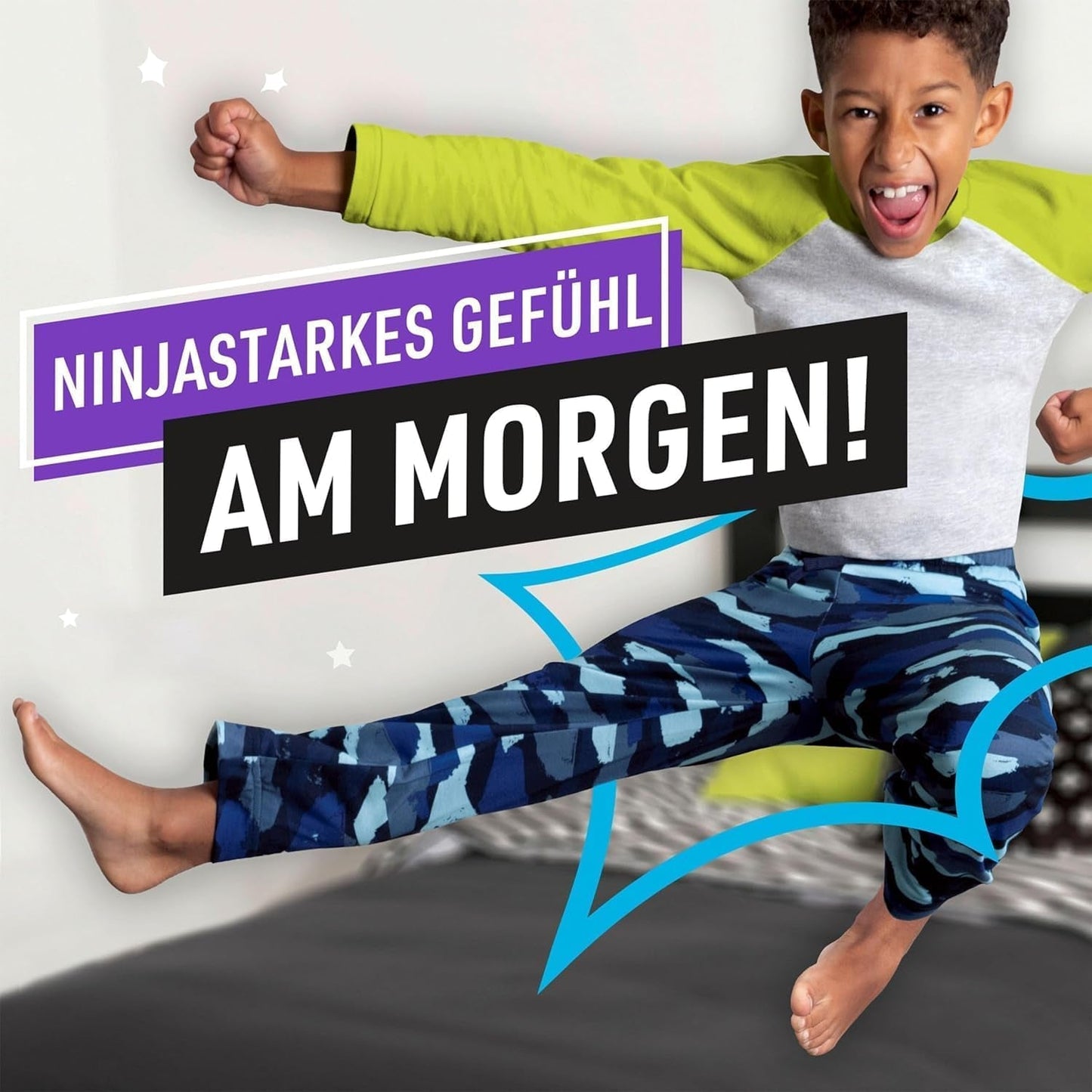 Hearts Pyjamahose, 9 Nächte, saugfähige Unterhose, 8 Jahre, 27 kg–43 kg, Auslaufschutz für die ganze Nacht