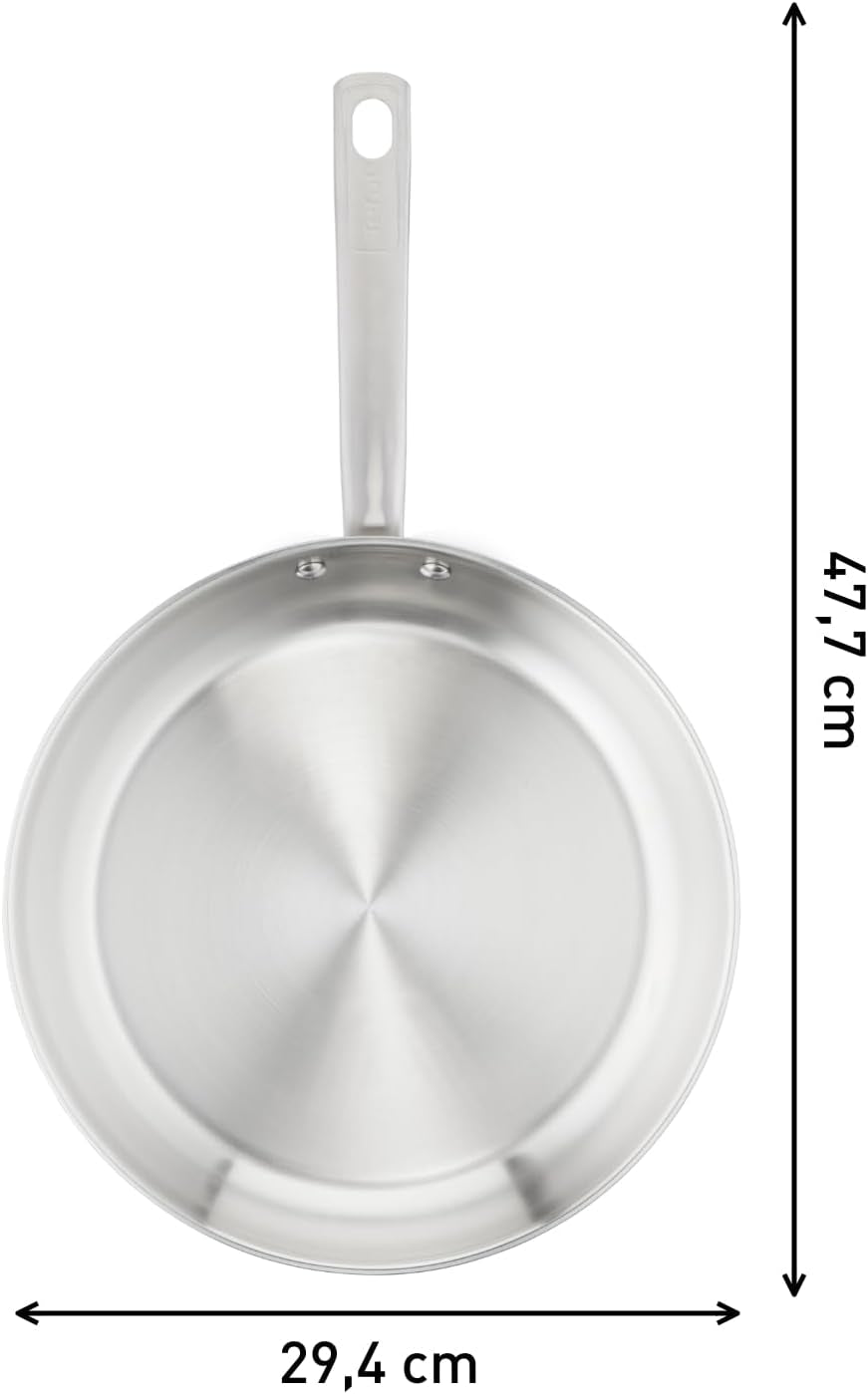 TEFAL VIRTUOSO Pfanne 28 cm, Edelstahlpfanne, Induktion Töpfe und Pfannen Naty Shop