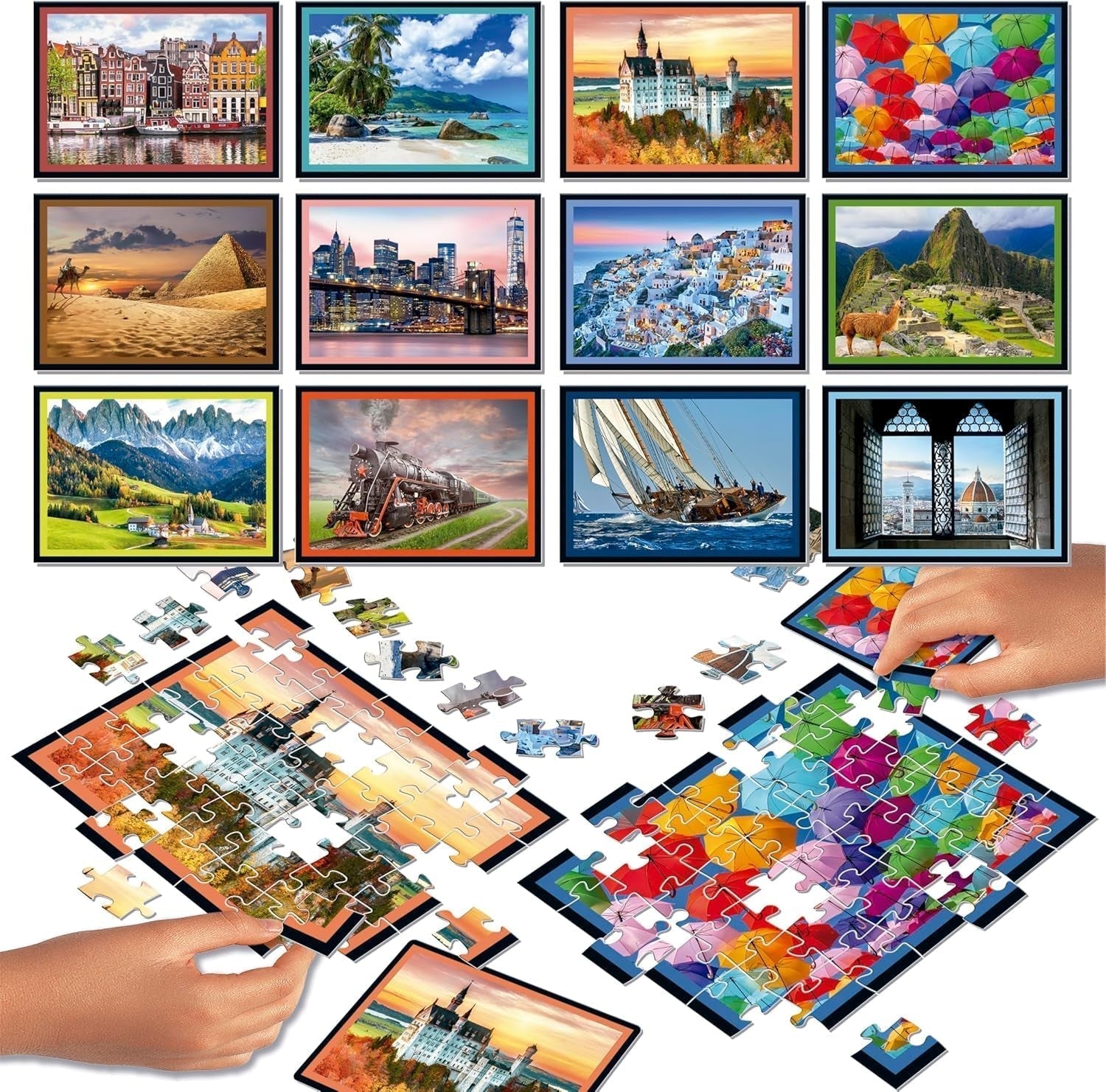 Educa – Puzzle-Schlachtlandschaften. Ein authentischer Kampf der Teile | Seien Sie der Erste, der das Rätsel löst, um der Gewinner zu werden. Ab 7 Jahren (20121) Puzzle Naty Shop