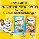 DREAMIES SHAKE UPS Multivitamin Seafood Festival Katzensnacks in Portionsbeuteln – 55 g (6 Beutel)