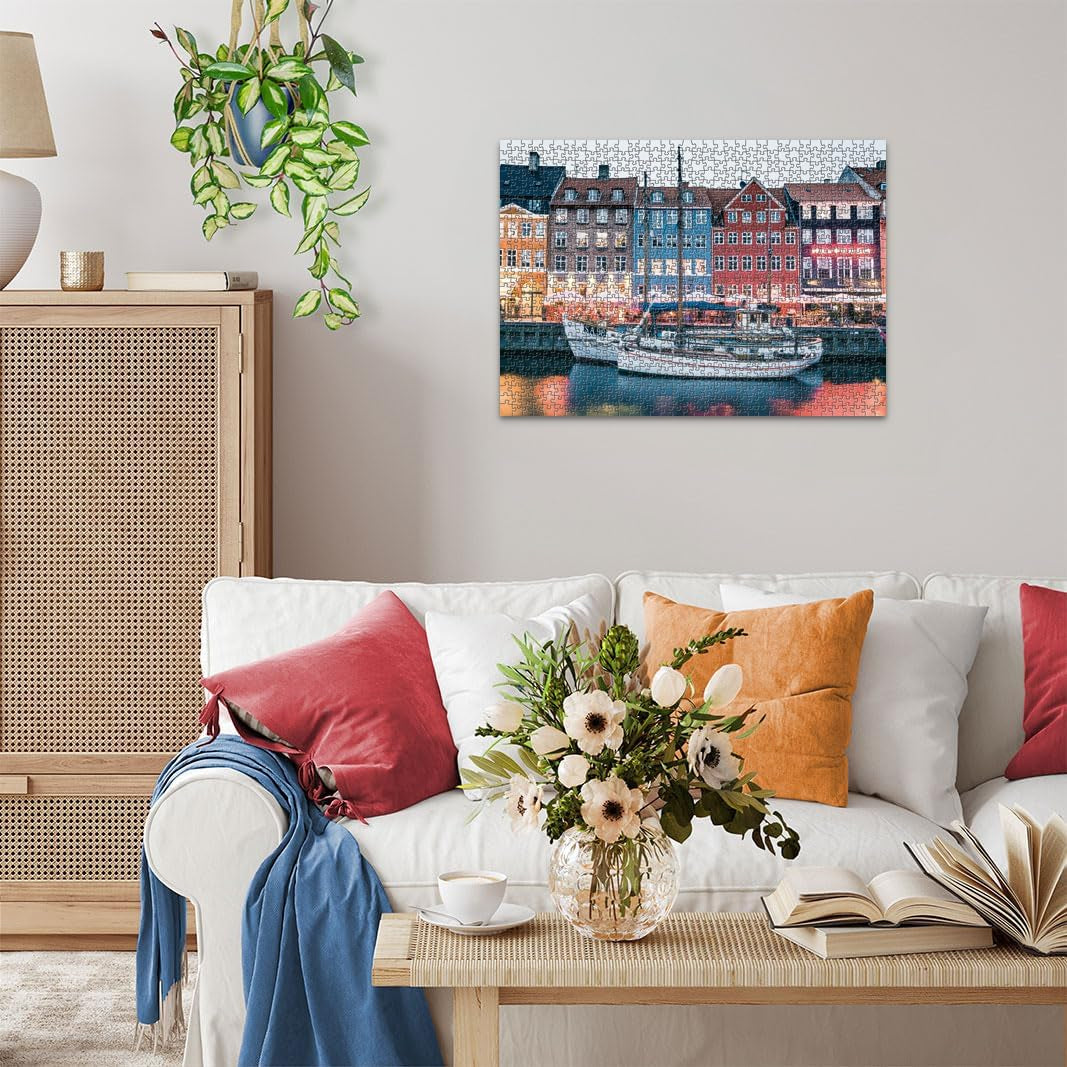 Ravensburger Puzzle Scandinavian Places 12000111 – Kopenhagen, Dänemark – 1000-teiliges Puzzle für Erwachsene und Kinder über 14 Puzzle Naty Shop