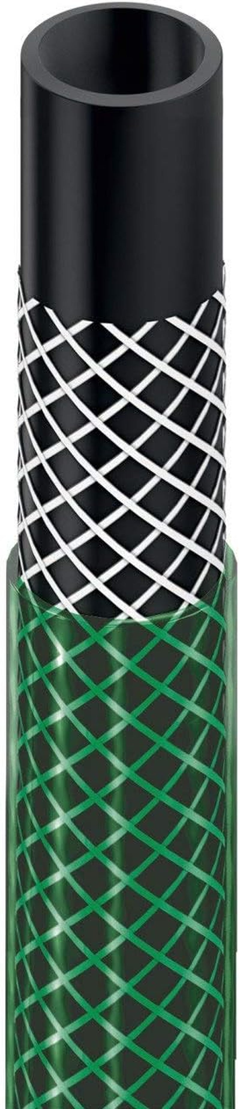 CELLFAST Gartenschlauch, 3-lagiger Kreuzgewebe-Polyester-Wasserschlauch für den Garten, flexibler Bewässerungsschlauch, UV-beständig, Anti-Algen, 2 Bar, 1/2 Zoll, 10 Meter, wirtschaftlich