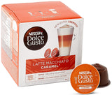 Latte Macchiato | 96 Kaffeekapseln & Latte Macchiato Karamell | 48 Kaffeekapseln | Arabica-Robusta-Mischung | Feines Karamellaroma und leckerer Milchschaum