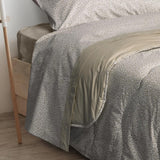 Foppapedretti Notte & Natura Petali Steppdecke mit Sand, Einzelbettdecke, 100 % Baumwolle, hergestellt in Italien. Steppdecken und Steppdecken Naty Shop