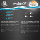 Der-Franz Melange Kaffee, Stärke 3/5, 100 % Arabica, ganze Kaffeebohnen, 4 x 1000 g