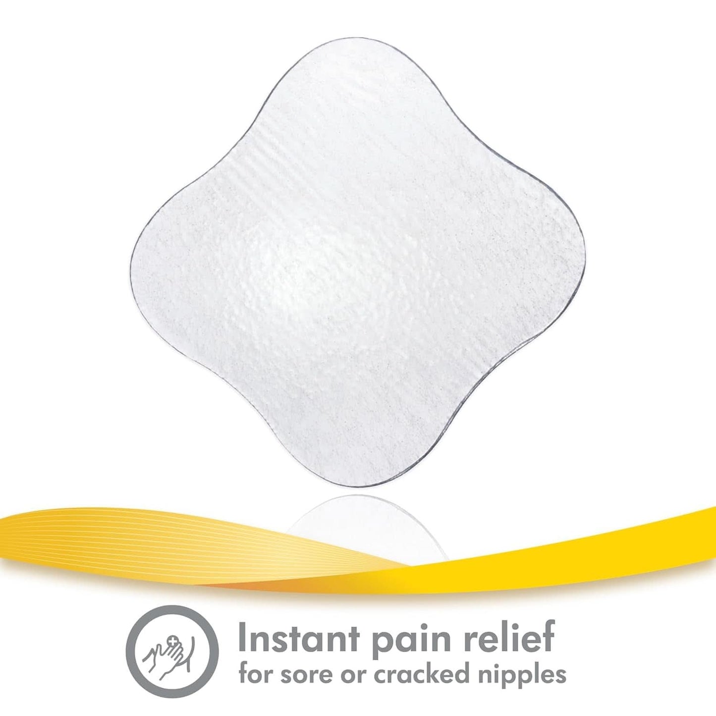 Hydrogel-Pads von Medela – sofortige Linderung und Kühlung bei wunden Brustwarzen – wiederverwendbar – Packung mit 4 sterilen Pads, einzeln verpackt. Zubehör Essen und Stillen Bebe Naty Shop