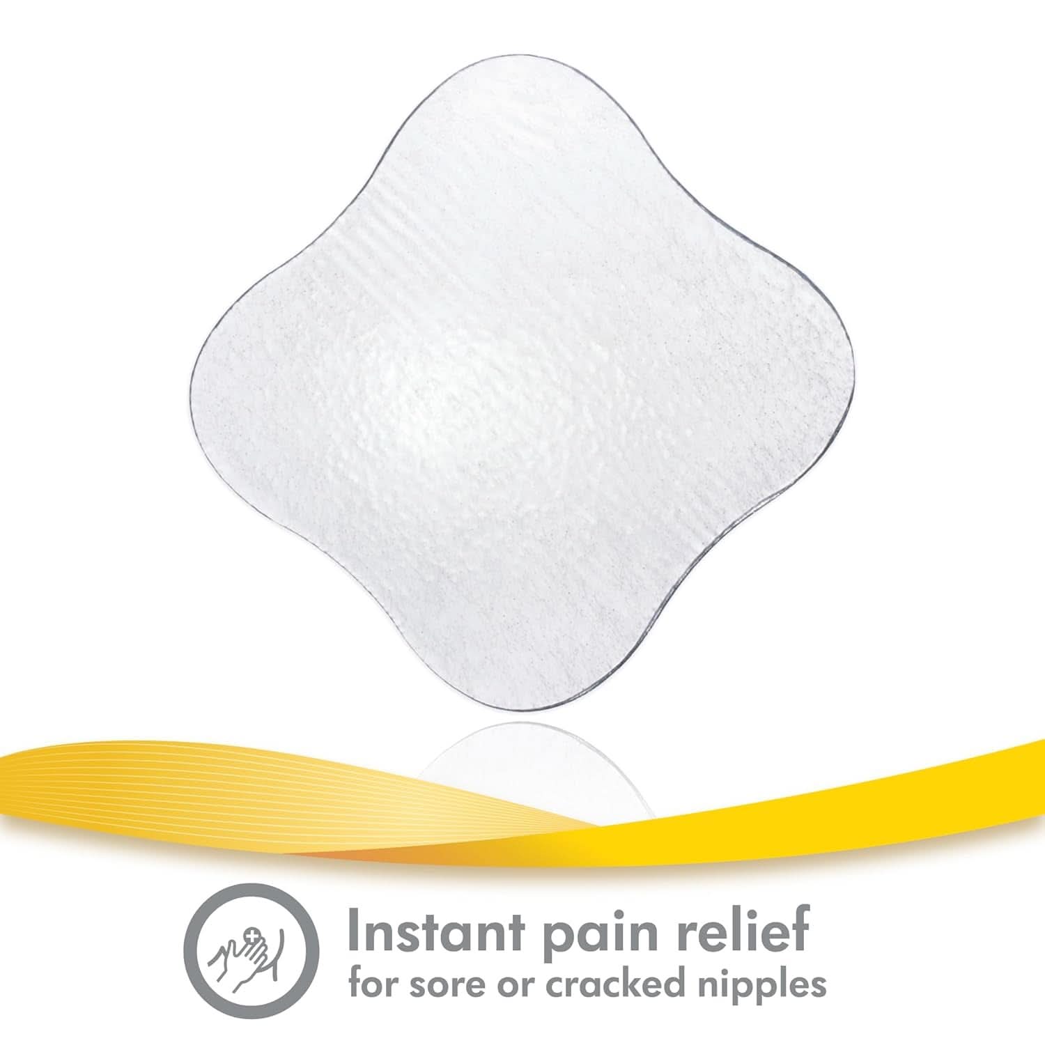 Hydrogel-Pads von Medela – sofortige Linderung und Kühlung bei wunden Brustwarzen – wiederverwendbar – Packung mit 4 sterilen Pads, einzeln verpackt. Zubehör Essen und Stillen Bebe Naty Shop