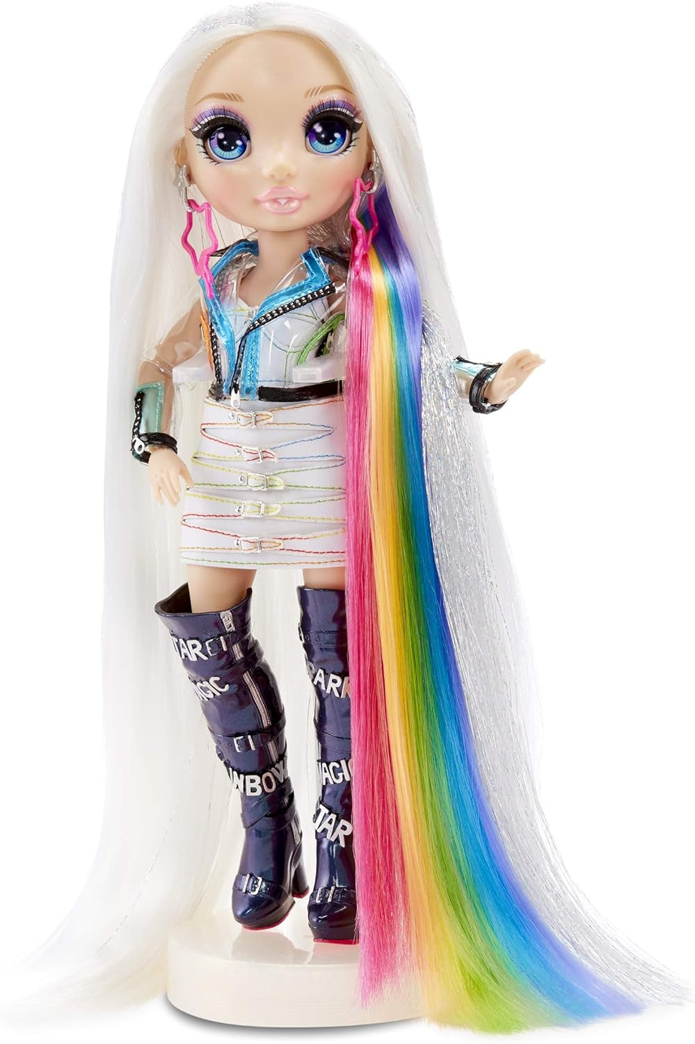 Rainbow High Hair Studio – Exklusives Amaya Raine Puppen-Spielset mit langen Haaren zum Stylen – inklusive waschbarer Haarkreide, Haarbürste, Zubehör – Geschenk für Kinder ab 6 Jahren