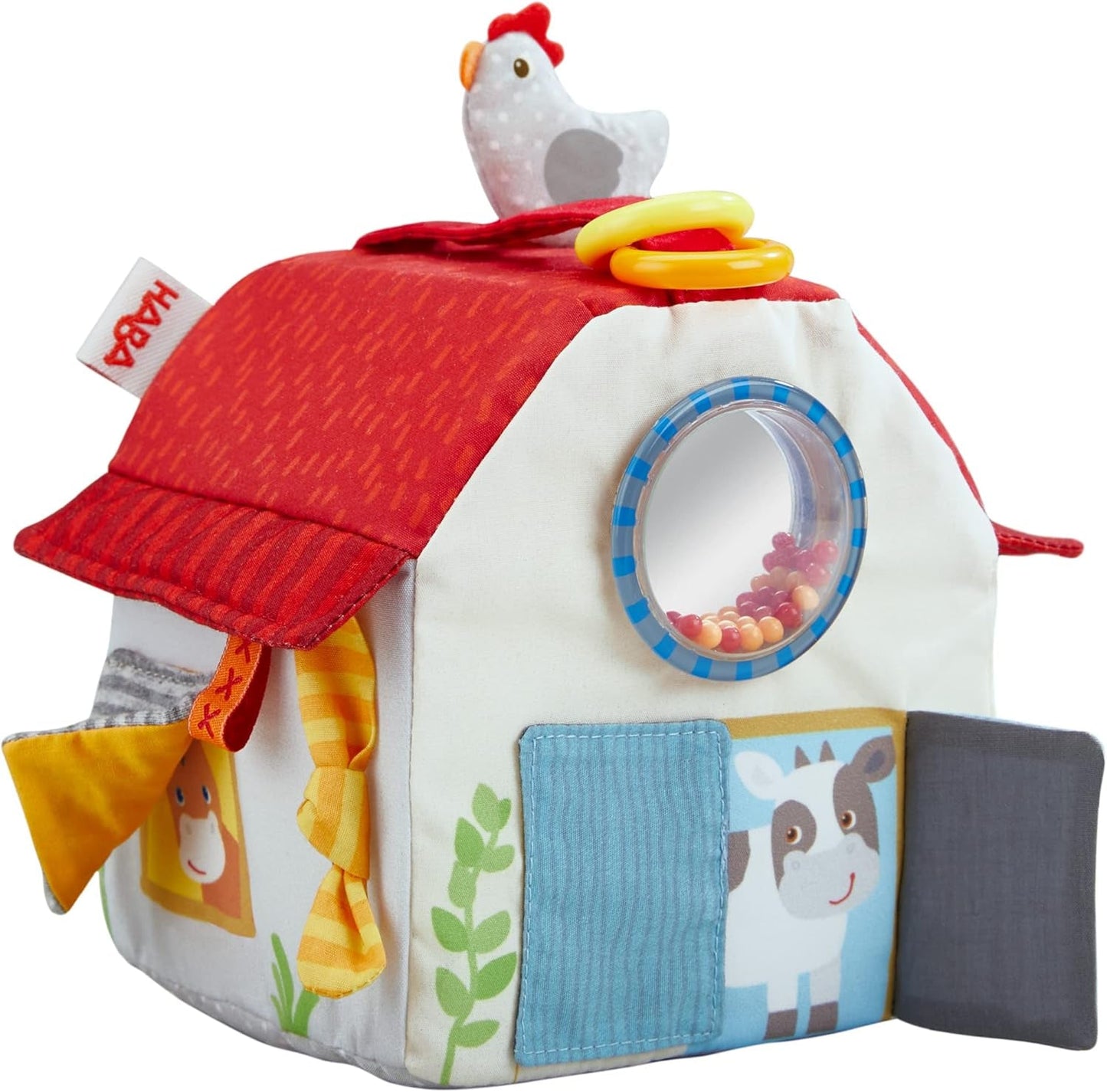 HABA 306383 – Spielwürfel Bauernhof, Multifunktionsspielzeug ab 6 Monaten Babyspielzeug Naty Shop Standardtitel