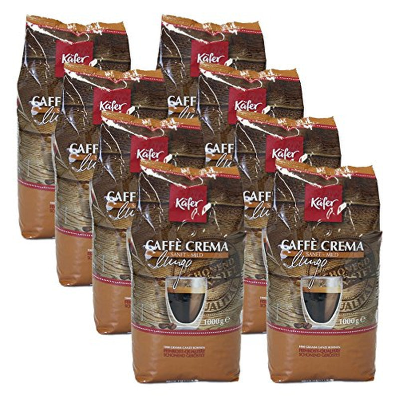 Caffè Crema, 1000g, ganze Bohnen, 8er Pack