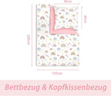 Bettwäsche für Kinder, Regenbogen, Mikrofaser Bettwäsche - Kinder Naty Shop