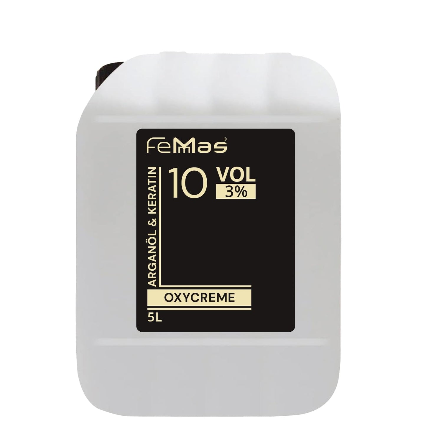 FemMas Oxycreme in 6% 1000 ml I Oxidationsmittel zum Haarfärben und Färben I Einfache Anwendung und optimale Fixierung I Entwickler für gleichmäßige Ergebnisse in Salonqualität I Haarfärbeentwickler Haarfärbemittel Naty Shop 3 5 Liter (1 Packung)