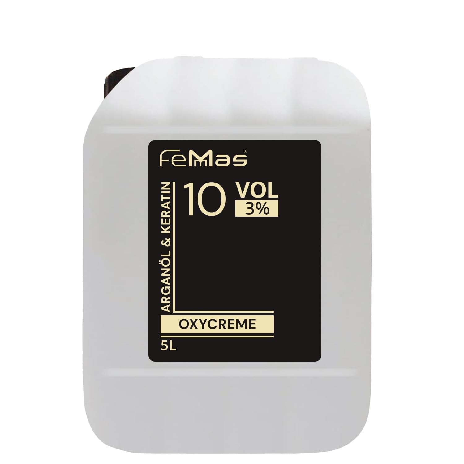 FemMas Oxycreme in 6% 1000 ml I Oxidationsmittel zum Haarfärben und Färben I Einfache Anwendung und optimale Fixierung I Entwickler für gleichmäßige Ergebnisse in Salonqualität I Haarfärbeentwickler Haarfärbemittel Naty Shop 3 5 Liter (1 Packung)