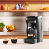 PHILIPS Senseo Maestro Kapsel-Espressomaschine – Intense Plus-Technologie, hochwertiger Espresso, ökologisches Design, 1,2 l Wassertank, Memo-Funktion, Entkalkungsanzeige (CSA260/60)