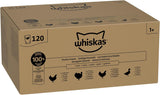 WHISKAS Nassfutter für Katzen in Gelee 120 x 85g Auswahl an Geflügel