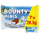 Bounty Minis Schokoladen-Großpackung, feine Kokos-Mini-Schokoriegel, 227 g, Schokoladen-Geschenkidee, Schokoladen-Großpackung
