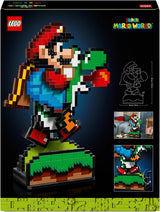 LEGO Super Mario World: Mario & Yoshi Nintendo-Sammelset, Pixelfiguren, Modellbau und -ausstellung, Heimdekoration und Sammlerstücke, Modellbausatz und Geschenk für erwachsene Fans 71438 Bausets Besuchen Sie den LEGO-Store