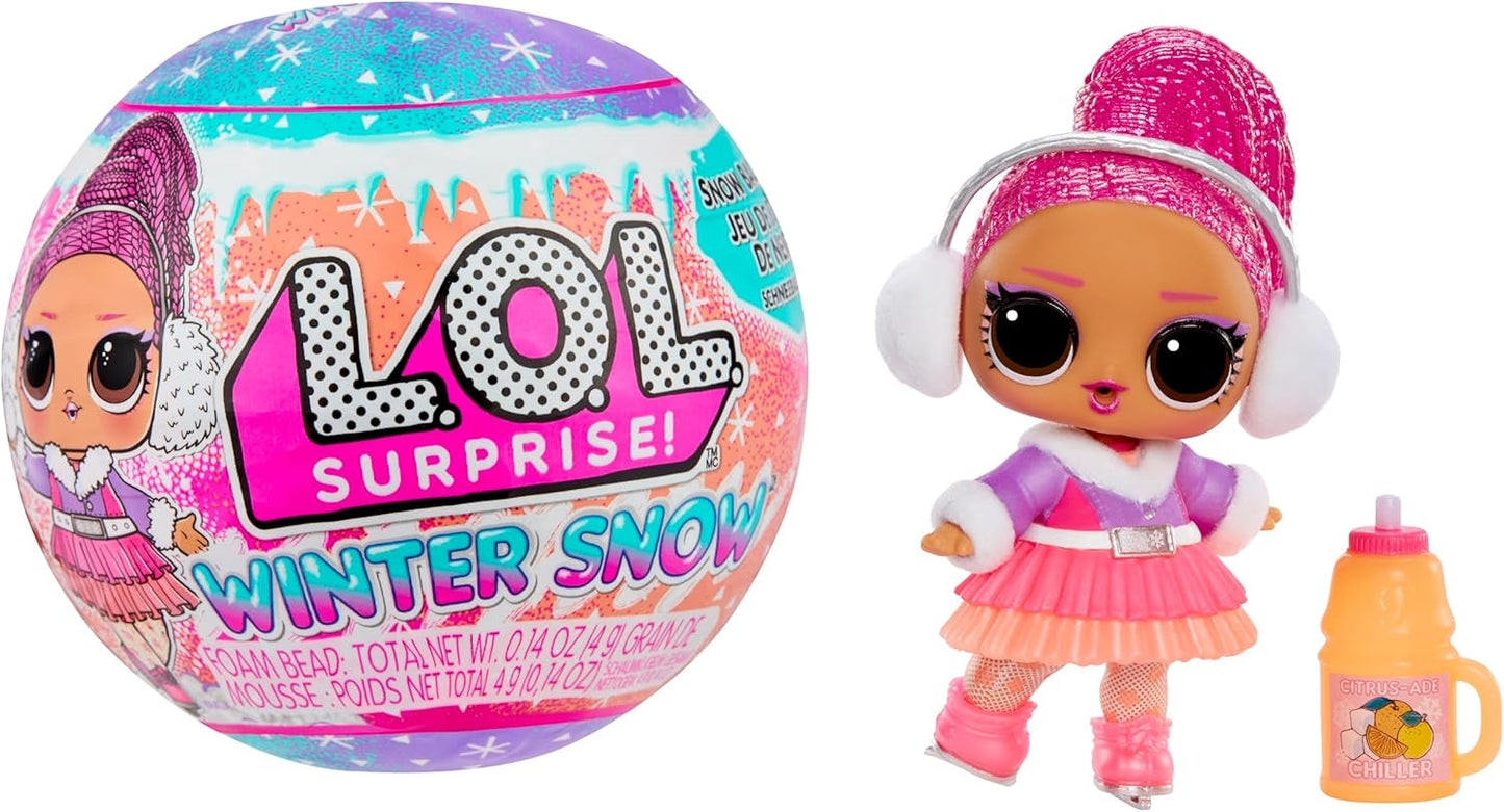 LOL. Überraschung! Winter Snow Tot – 1 Sammelpuppe mit magischer Schneeüberraschung, blind verpackt, 8 Sammelpuppen, frostig coole Mode und Accessoires, Geschenk für Kinder ab 4 Jahren. Naty Shop Dolls Standardtitel