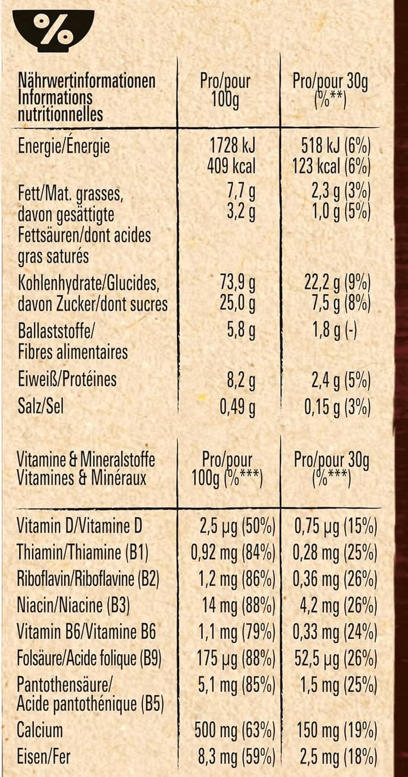 Cereal LION, Cerealienschokolade mit Karamell und 41 % Vollkornmehl, Packung 8 x 400 Gramm Cereal Naty Shop