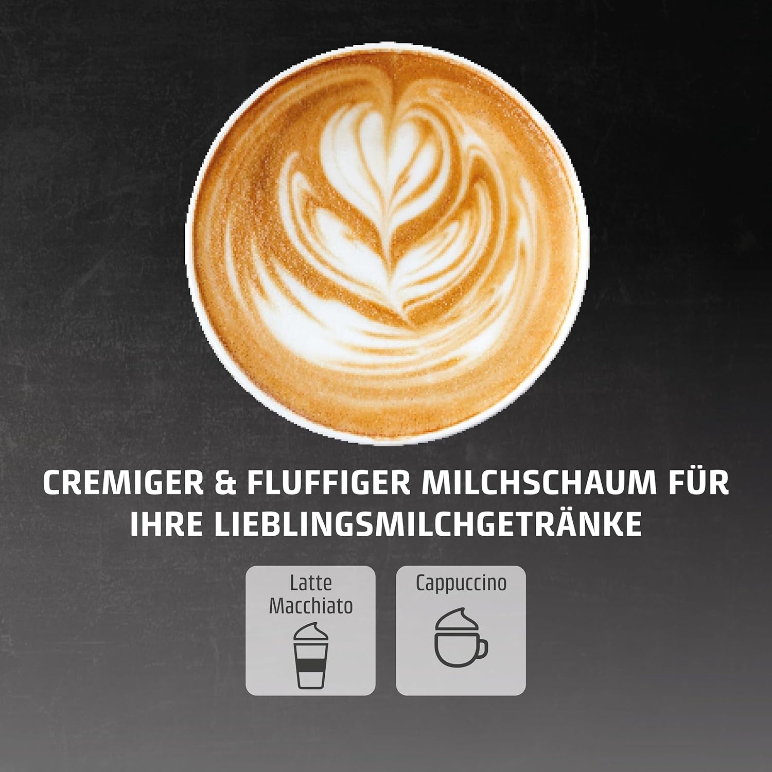 CASO EspressoGourmet Crema – Siebträger-Espressomaschine mit Milchaufschäumer, Espresso, Cappuccino, Edelstahl-Siebträger, ULKA 20-bar-Pumpe, Kaffeemaschine, gemahlener Kaffee, ESE-Kapseln