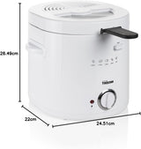 Tristar FR-6941 Fritteuse – Thermostat, 1,5 l, 1000 W, weiß Appliances Naty Shop