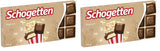 Schogetten Popcorn 1 Tafel Schokolade x 100g, Milchschokolade mit Popcorn und Maisstückchen, praktische Einzelstücke. Eine Delikatesse. Stück für Stück.