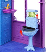 Monster High Buh-tique Hotel-Puppenhaus, faltbares Spielset mit gruseligen Überraschungen in jedem Zimmer und über 13 Spielsets, einschließlich Möbeln und Zubehör, JBF16