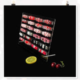 Acrylglas-Nagel-Display-Panel mit Display-Streifen und Nano-Kleber, Nagelspitzen-Display, transparente Nail-Art-Farbkarte, Nail-Art-Display, Nagelübungs-Display (transparent)