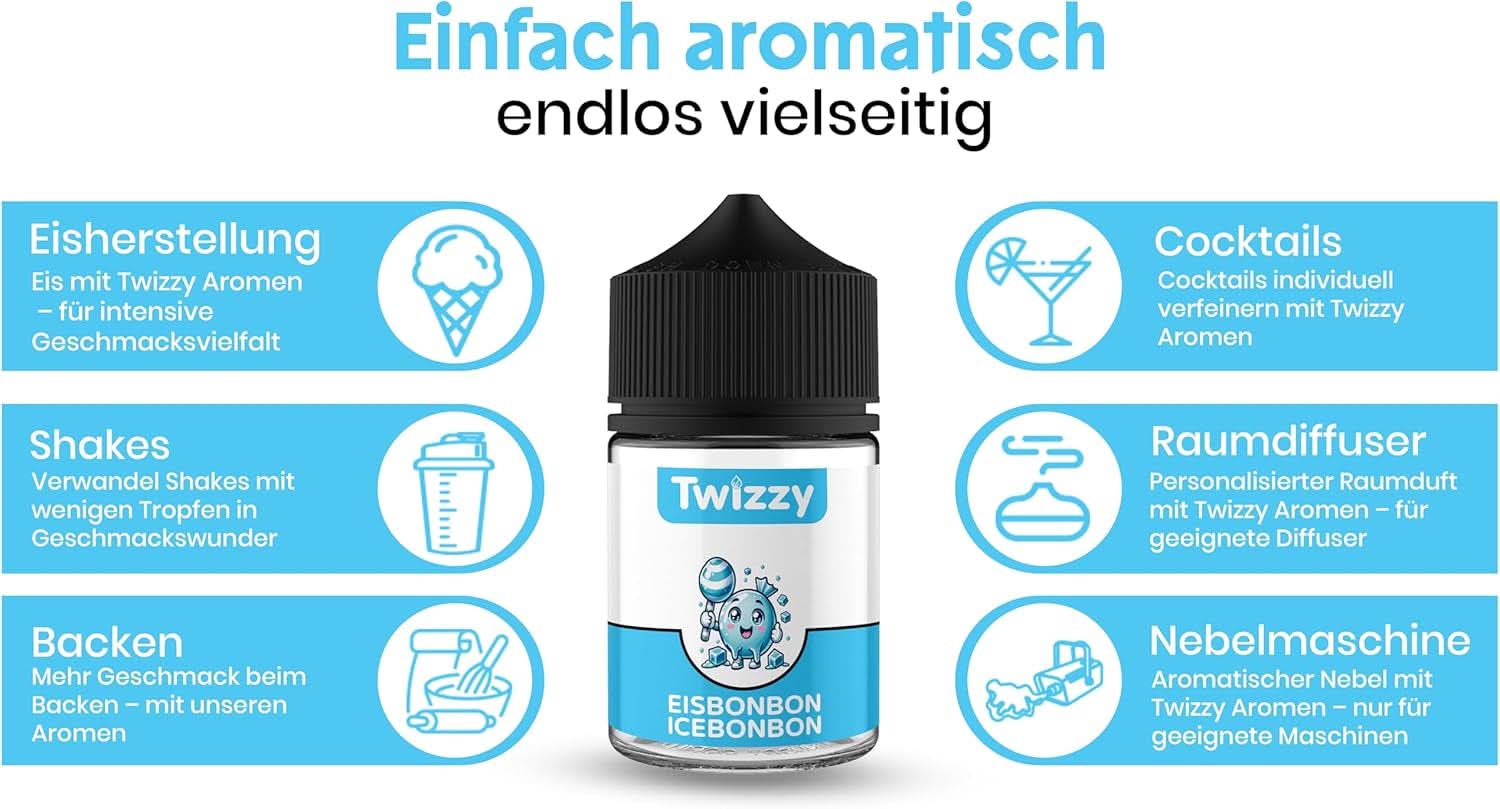Twizzy Concentrated Ice Candy Aroma, 60 ml Aromen Naty Shop