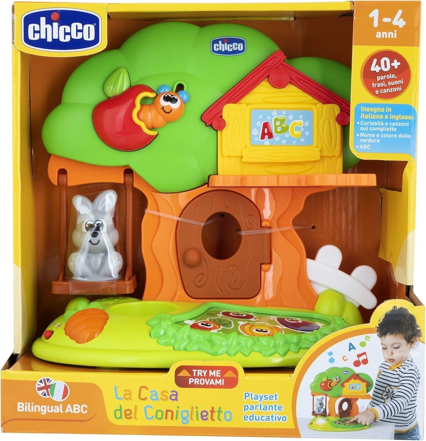 Chicco – Häschenhaus, elektronisches Spielzeug, Spielset, Alter 1–4 Jahre, Babyspielzeug Naty Shop