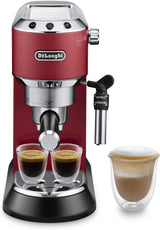 De'Longhi Dedica Style EC 685.B – Espressomaschine mit Siebträger, Espressomaschine mit professionellem Milchaufschäumer, nur 15 cm breit, für gemahlenen Kaffee oder ESE-Kapseln, 1 l Wassertank, schwarz