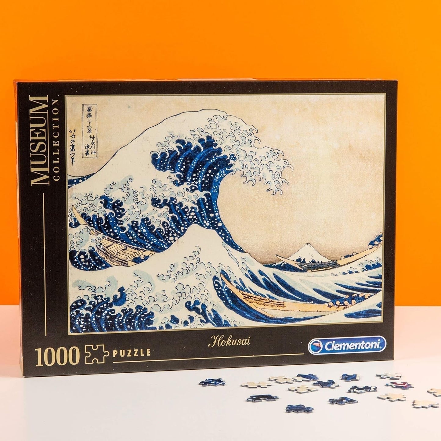 Clementoni 39378 Hokusai – Die große Welle – 1000-teiliges Puzzle, Museumssammlung, Geschicklichkeitsspiel für die ganze Familie, buntes Dehnspiel, Puzzle für Erwachsene ab 14 Jahren. Puzzle Naty Shop