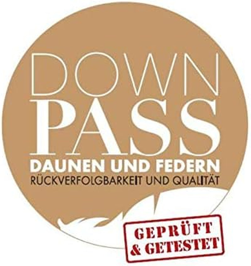 Traumnacht Basic Leichte Daunendecke mit neuen weißen Daunen (60 %) und Federn (40 %), DIN EN 12934, 135 x 200 cm, Down Pass und Öko-Tex-Zertifikat, hergestellt nach dem deutschen Qualitätsstandard Bettdecken und Steppdecken Naty Shop